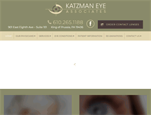 Tablet Screenshot of katzmaneyes.com